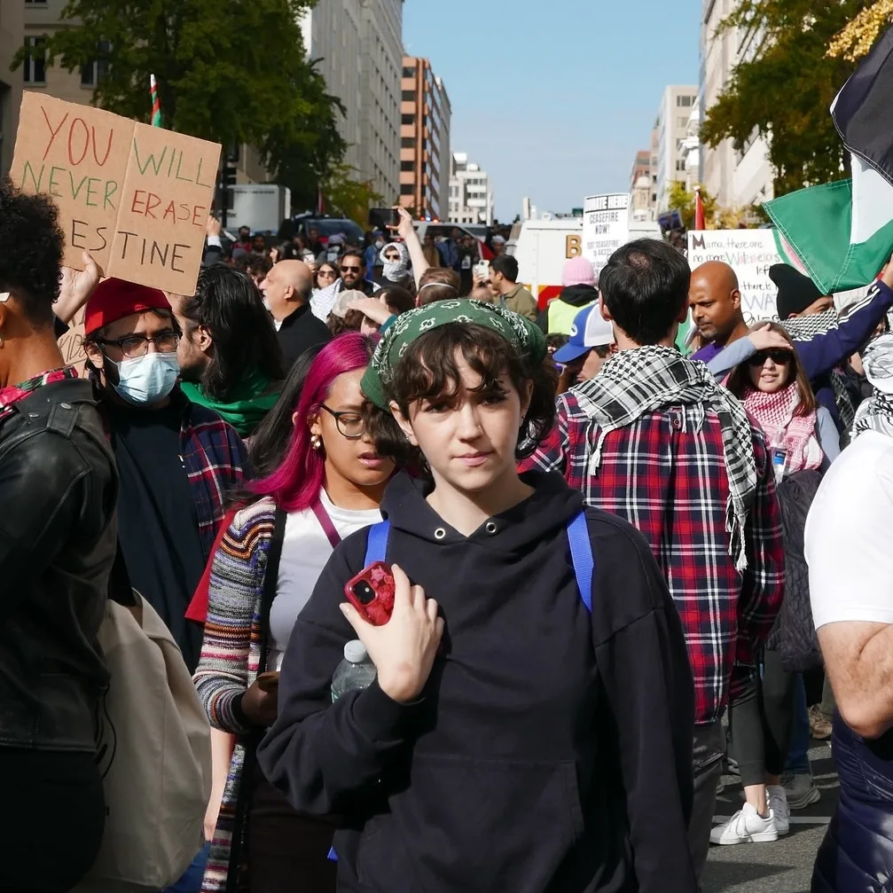 DC Rally for Gaza Ceasefire on November 4, 2023 // Photo by Susan Melkisethian